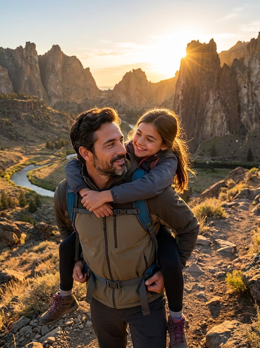 Travel adventure father daughter prompt