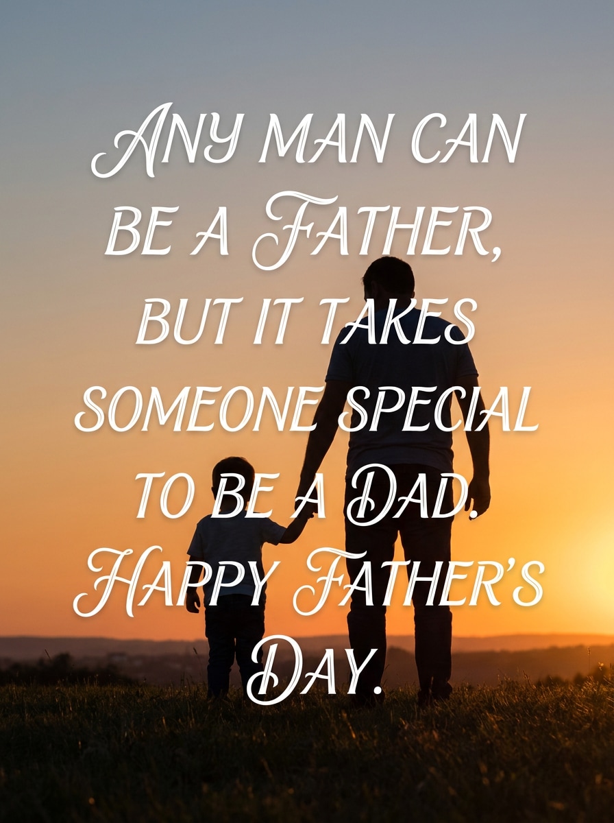 Father and Child Silhouette