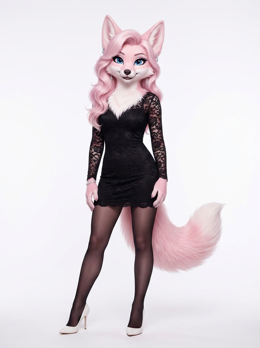 AI Female Fox Furry Character