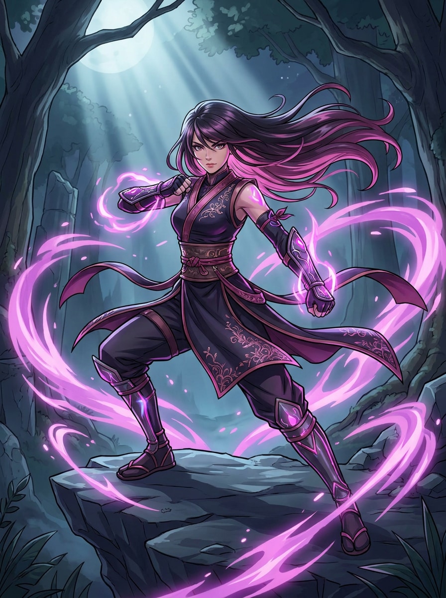 Female Ninja Fantasy Art