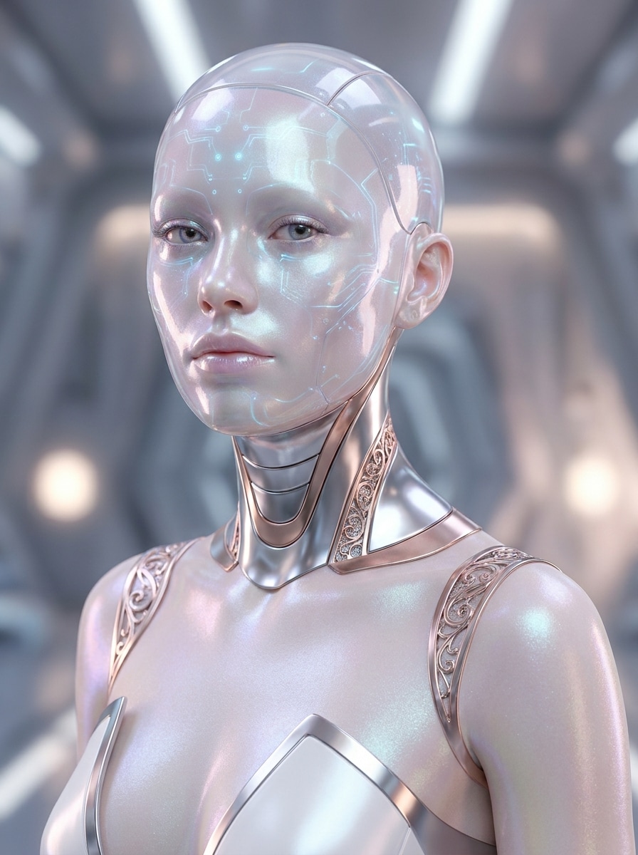 Feminine AI Android