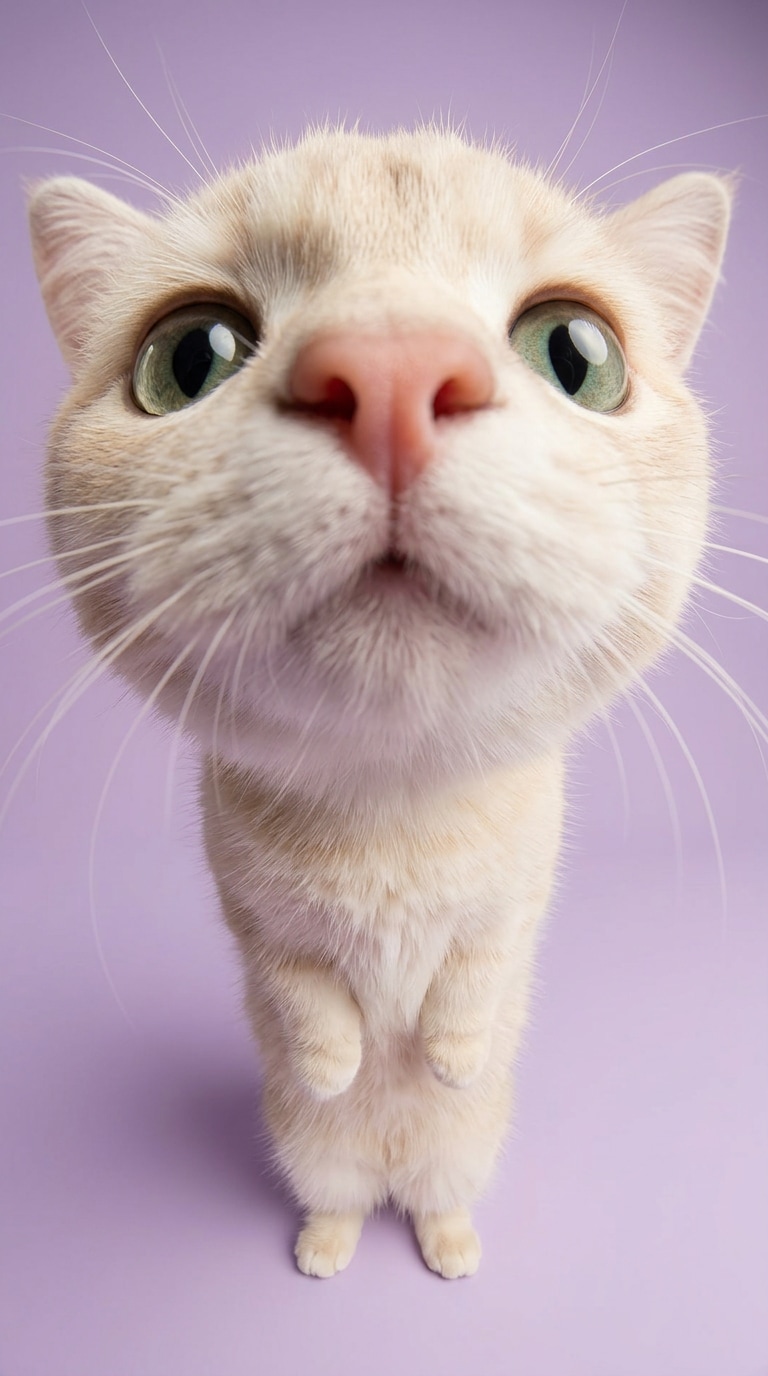 Meme Style Pet Wide Angle Portrait