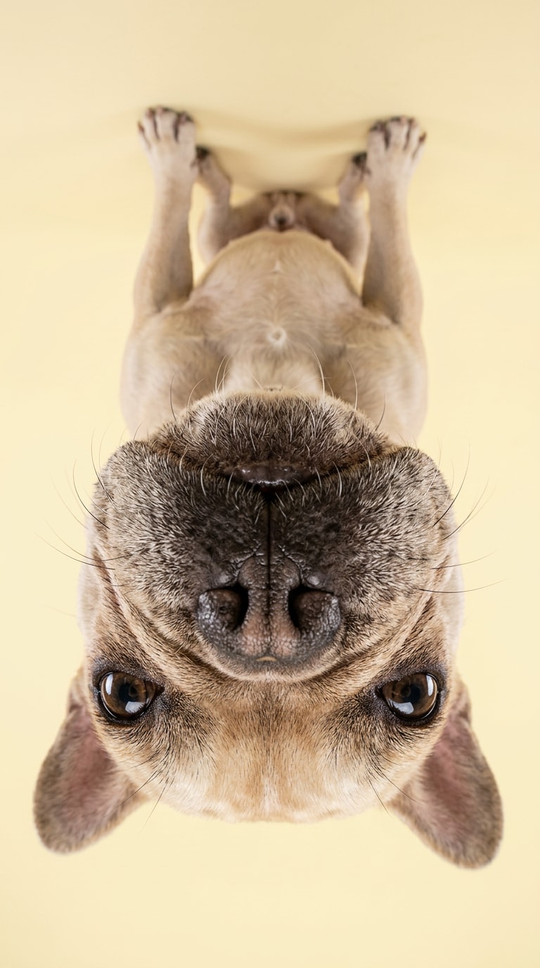 French Bulldog Funny Wide Lens Shot