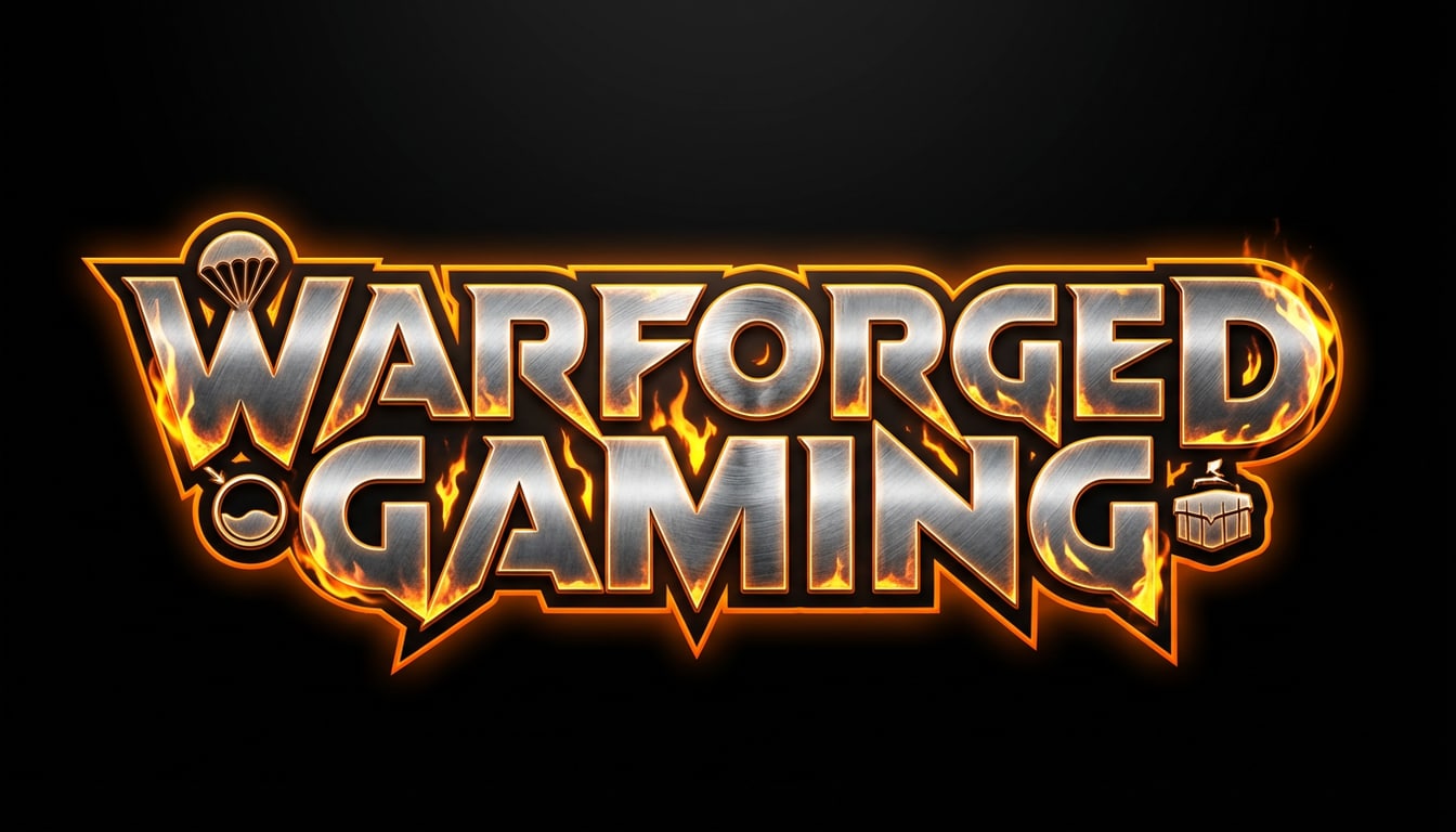 Flame Text Gamer Logo