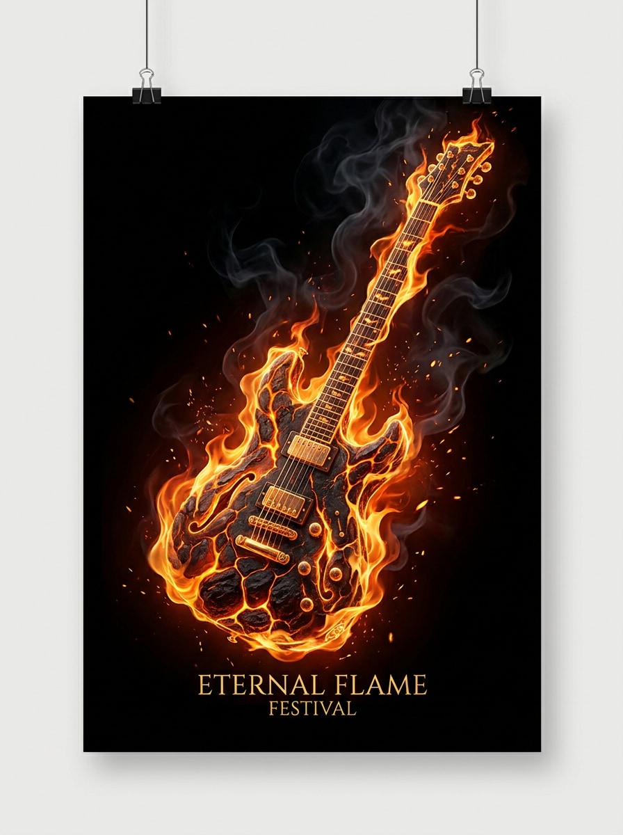 Flaming Guitar