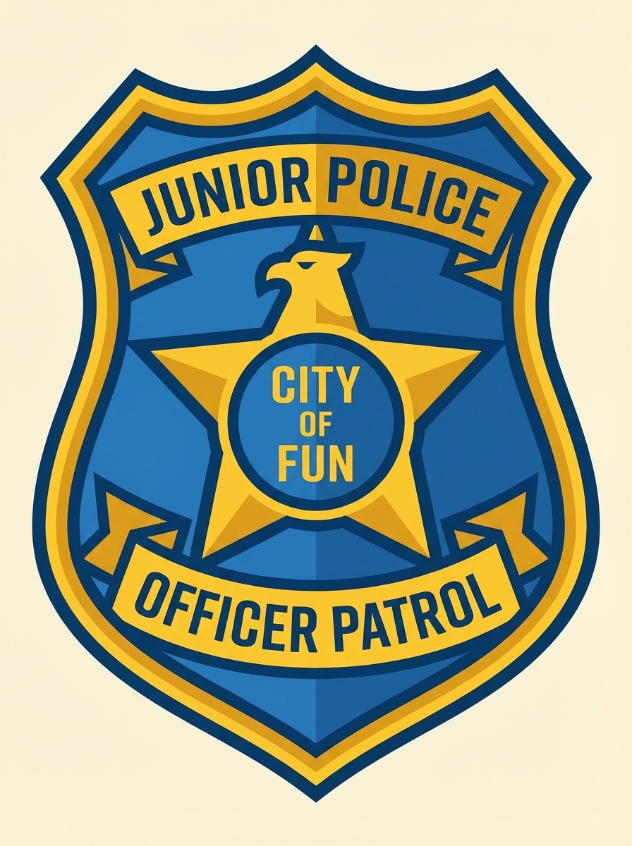 Flat Vector Police Badge