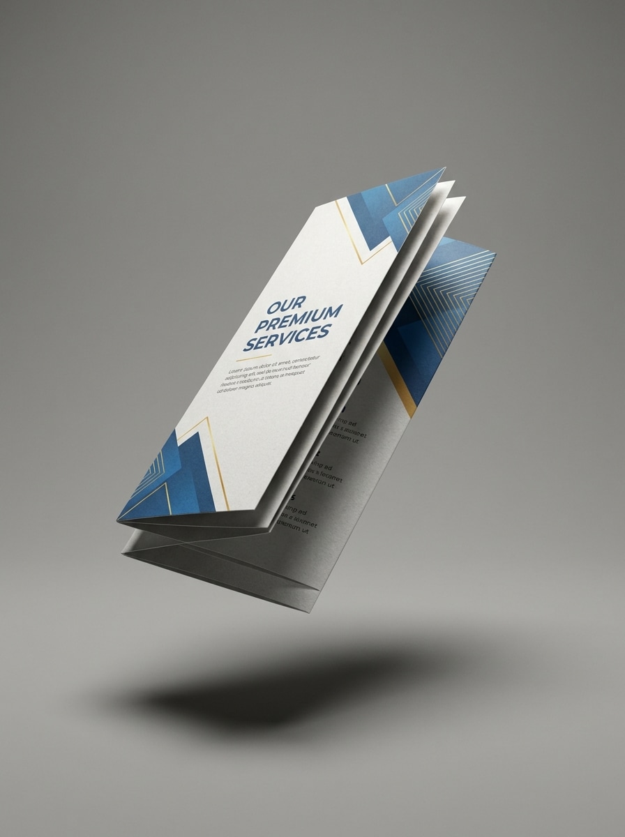 Floating Brochure Mockup