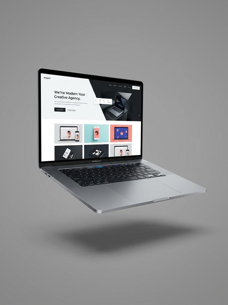 Floating Device Mockup