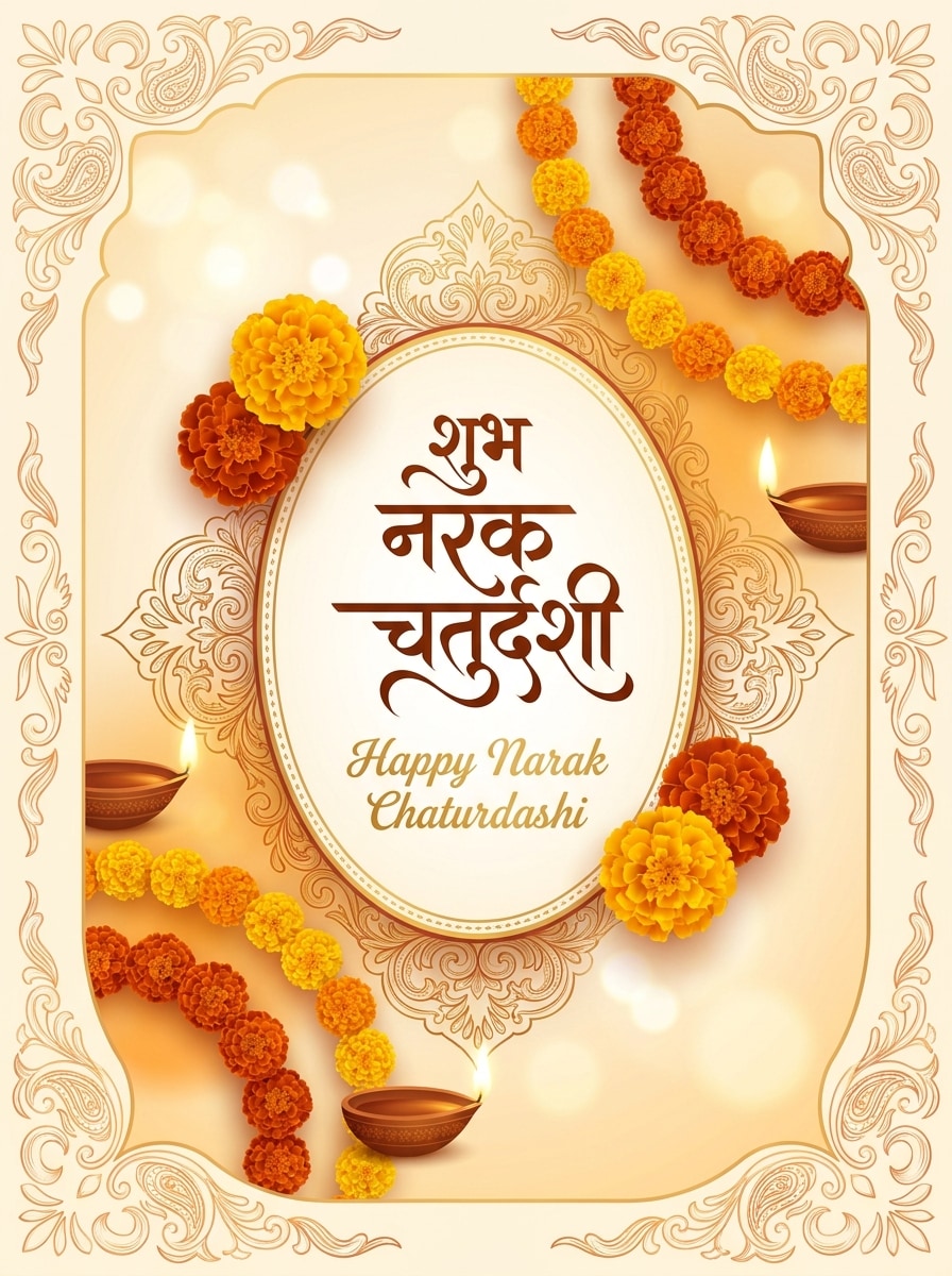Floral Festive Greeting Poster