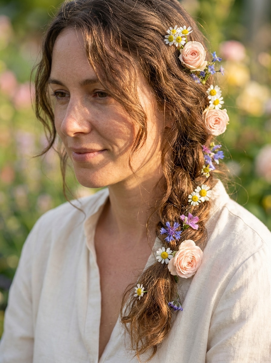 Flowers in Hair