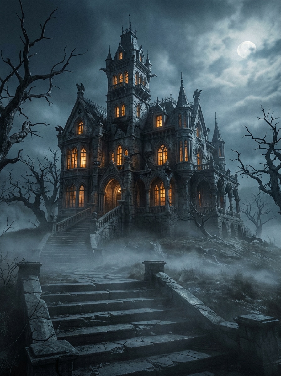 Foggy Gothic Mansion
