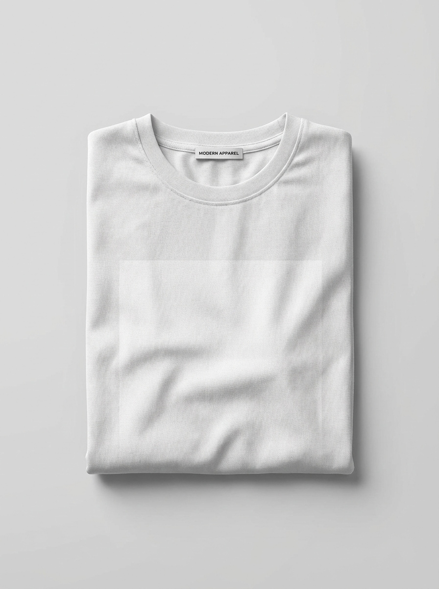 Folded T-Shirt Brand Mockup
