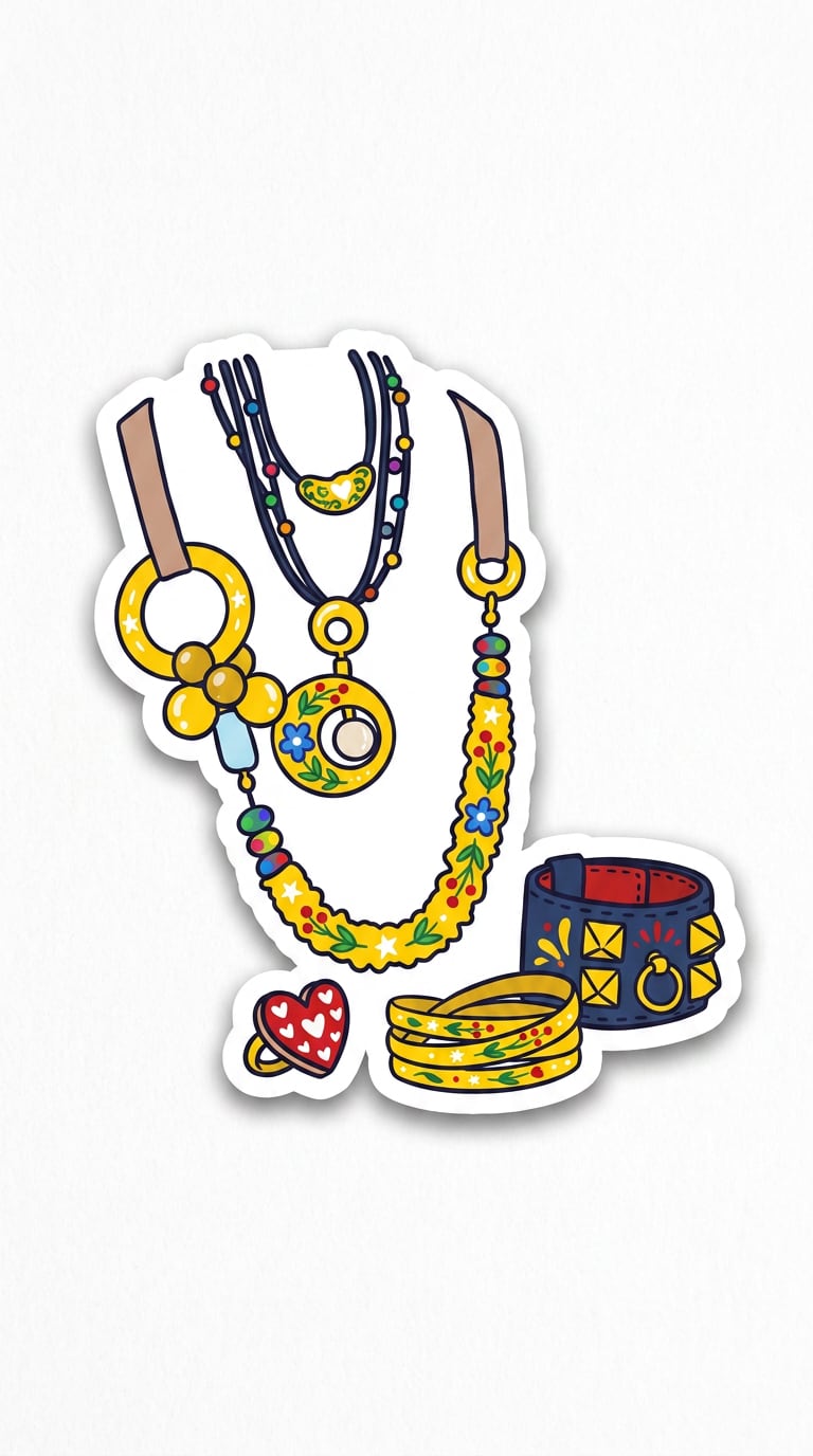 product photo folk sticker prompt
