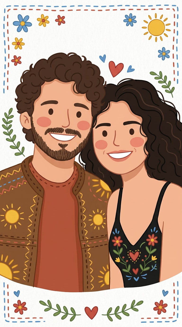 pet folk art doodle illustration AI prompt