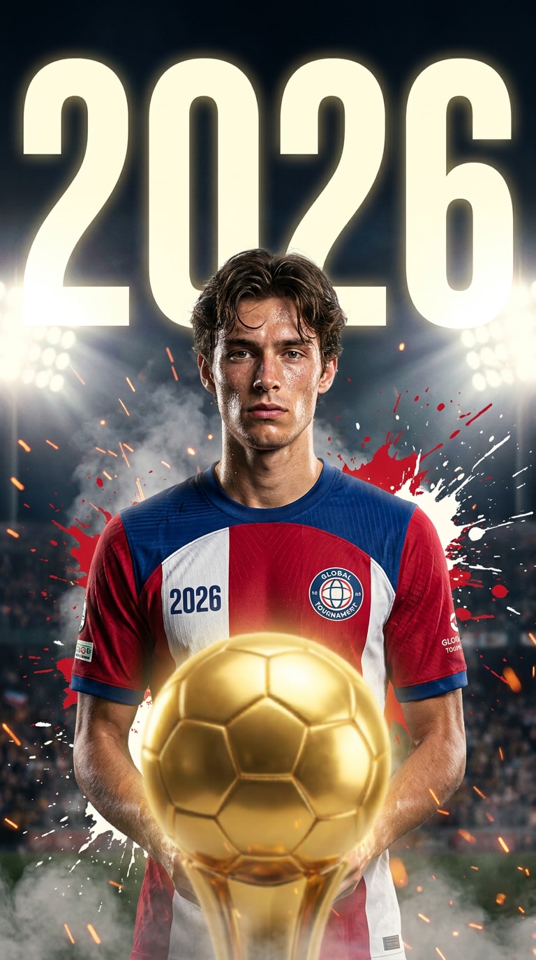 Football trophy countdown poster AI prompt