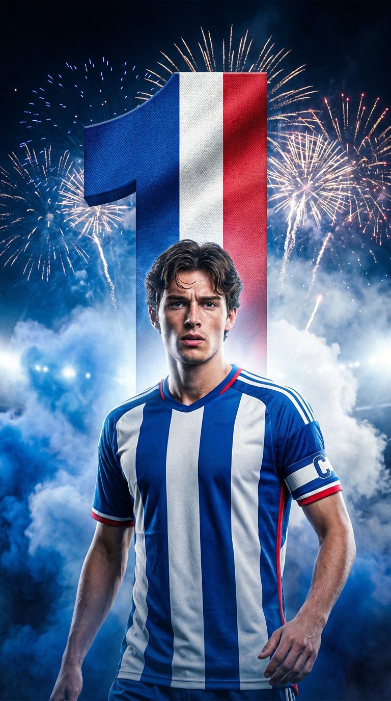 National colors football countdown poster prompt