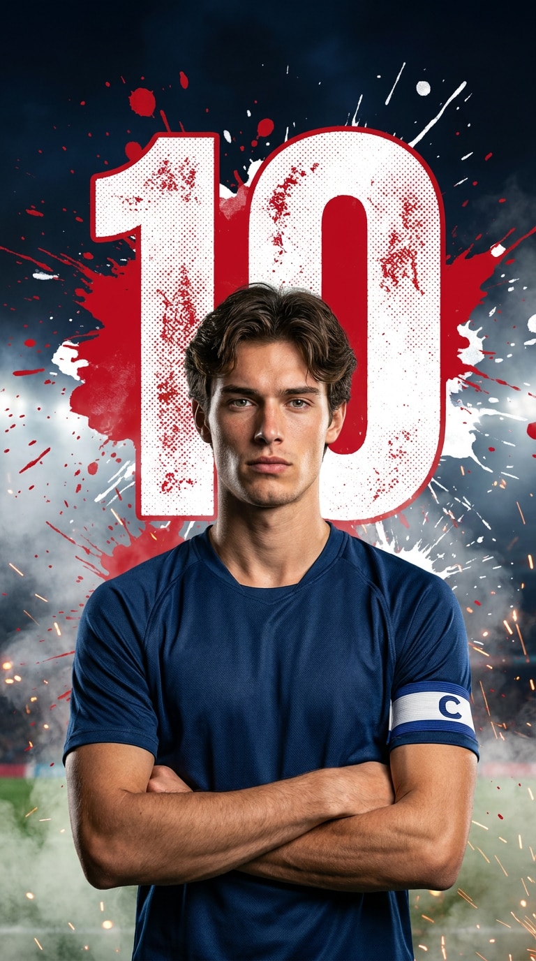 Team captain football countdown poster prompt