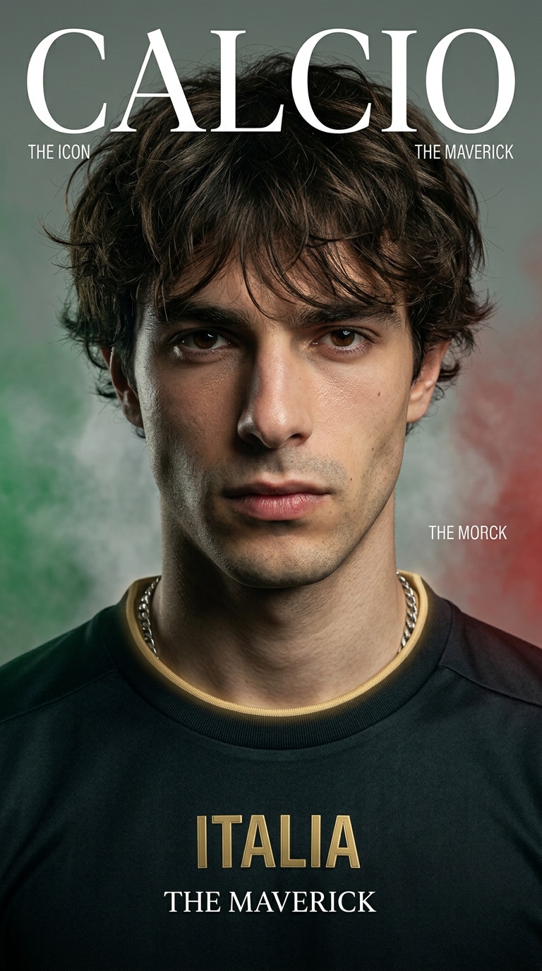 Soft gold victory football portrait prompt