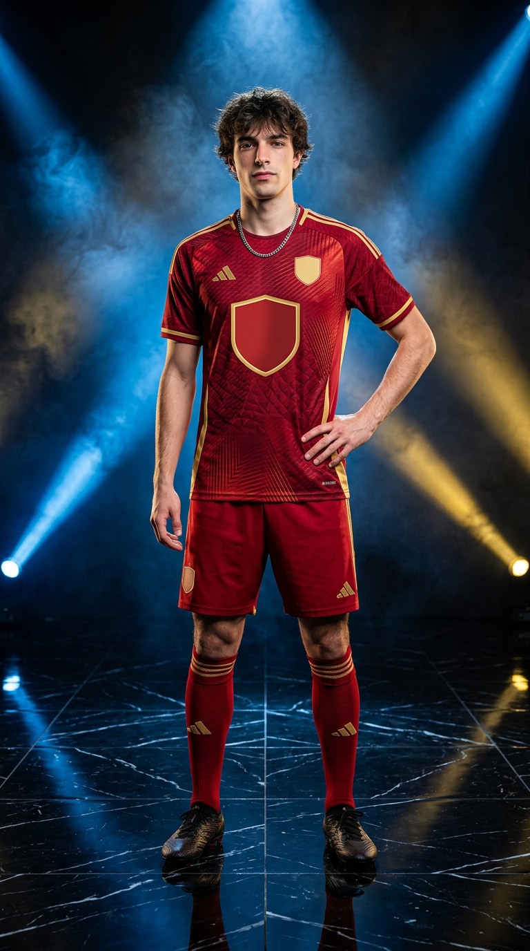 Third kit experimental football poster prompt