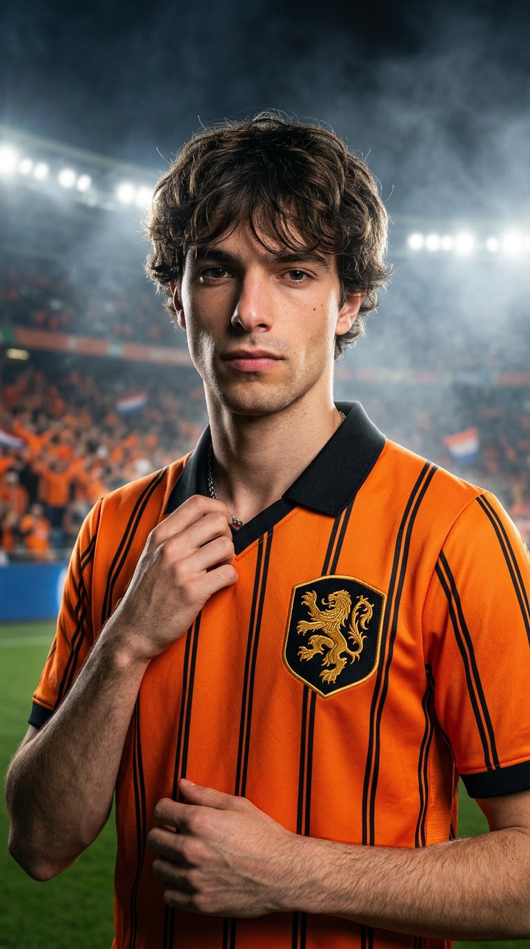 Street fan football jersey poster prompt