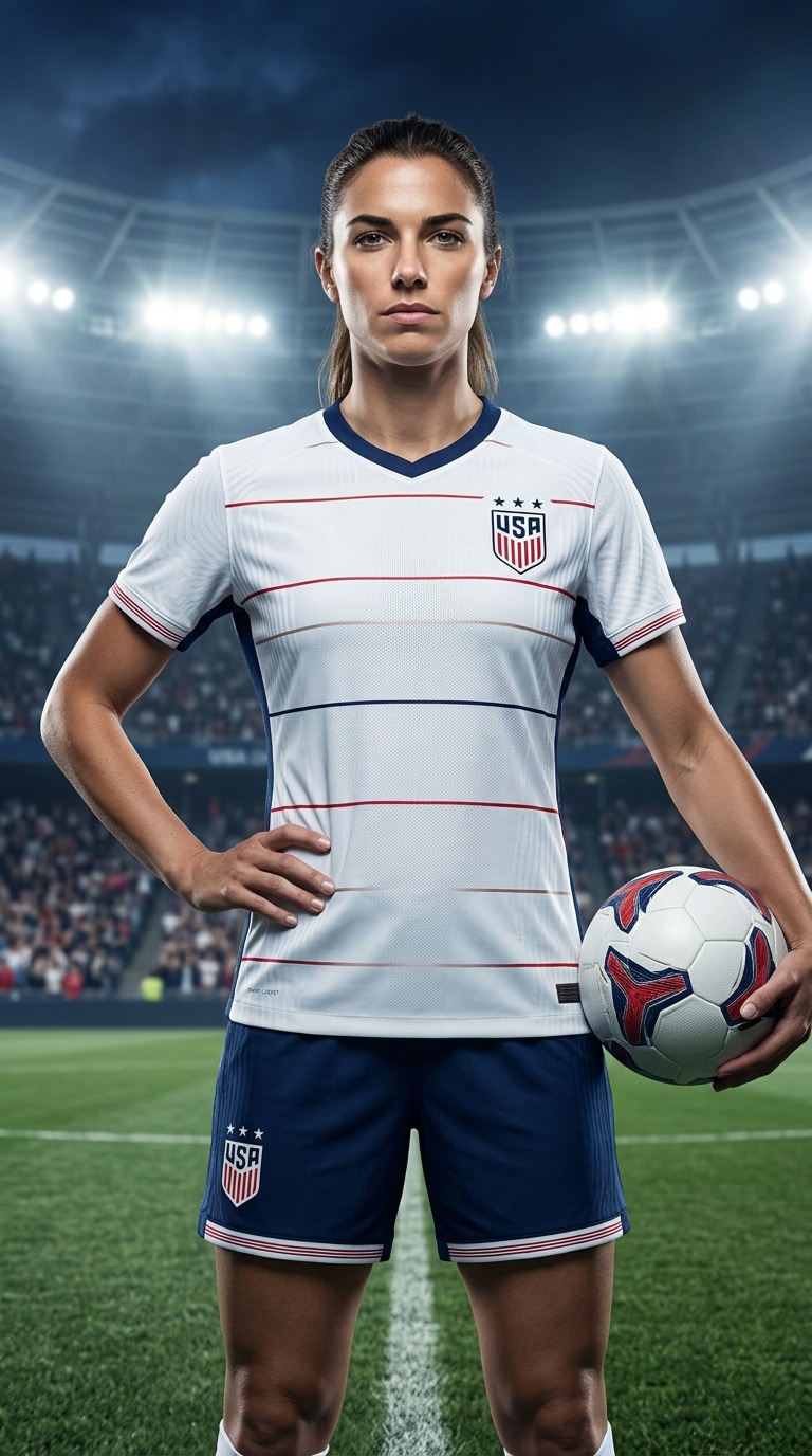 Minimal white football kit concept prompt