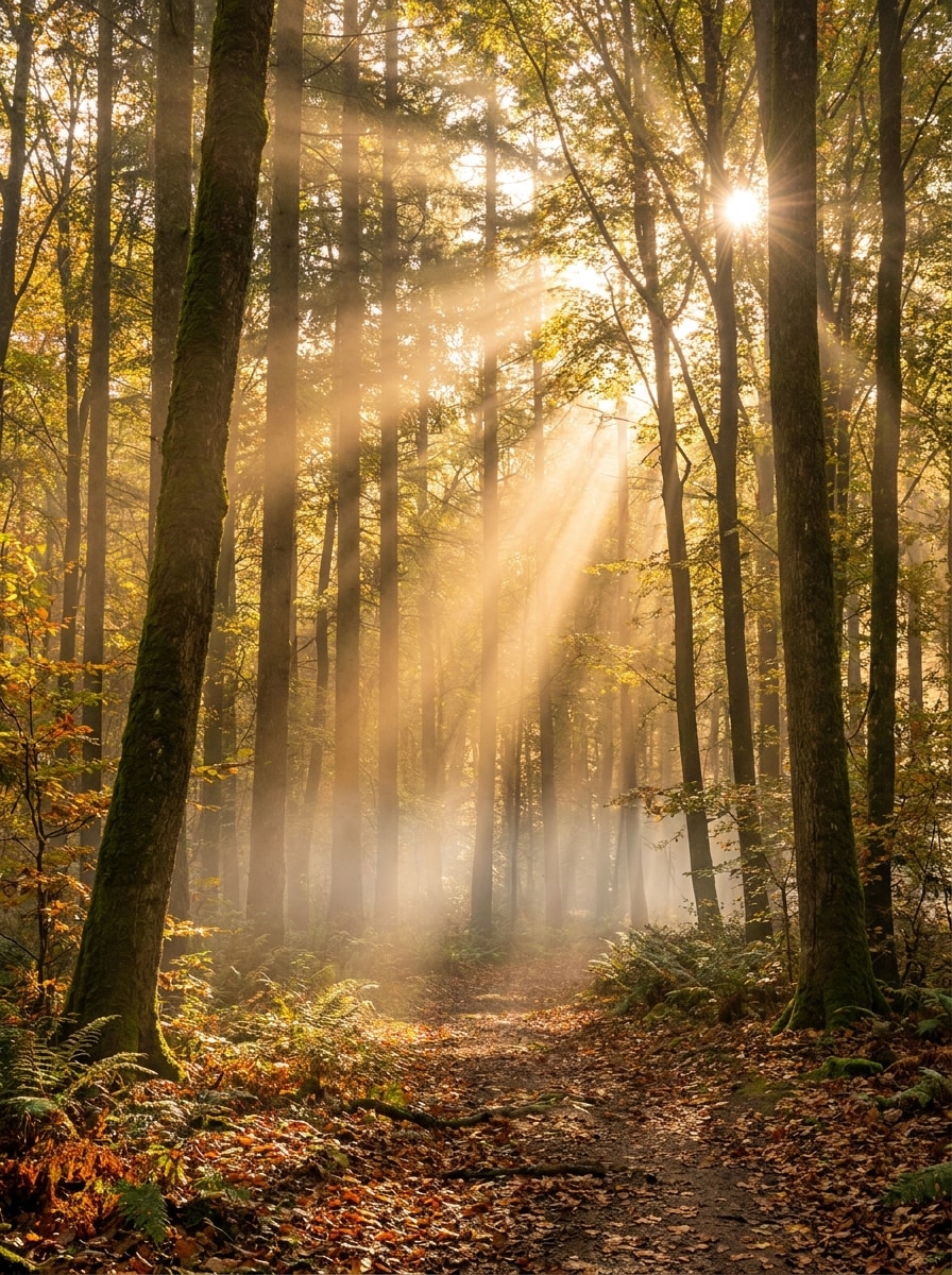 Forest Light Beams