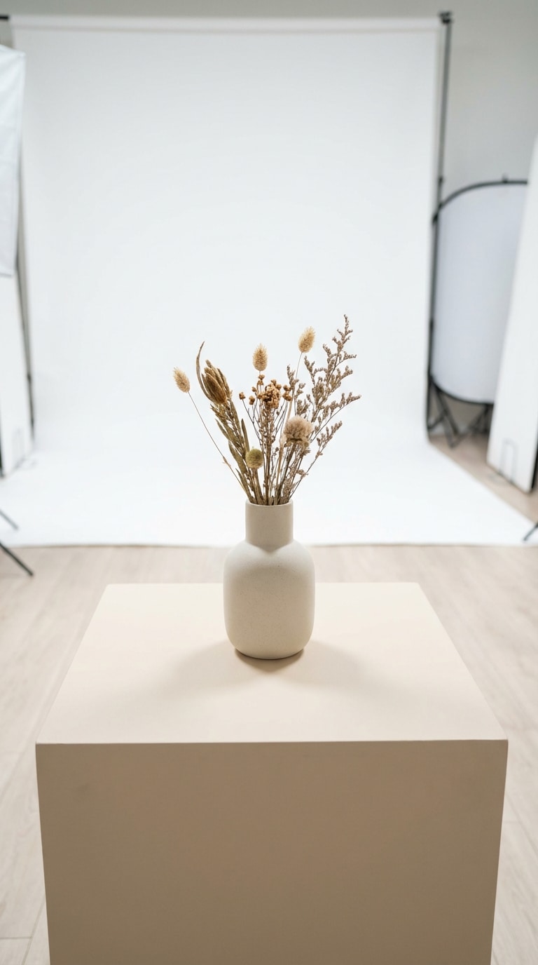 free ai background generator example modern studio background