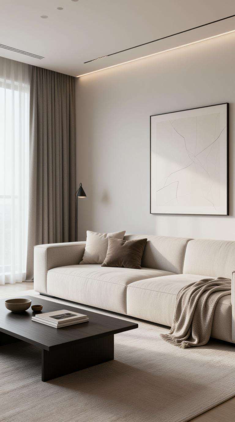 ai room design free example modern minimalist living room