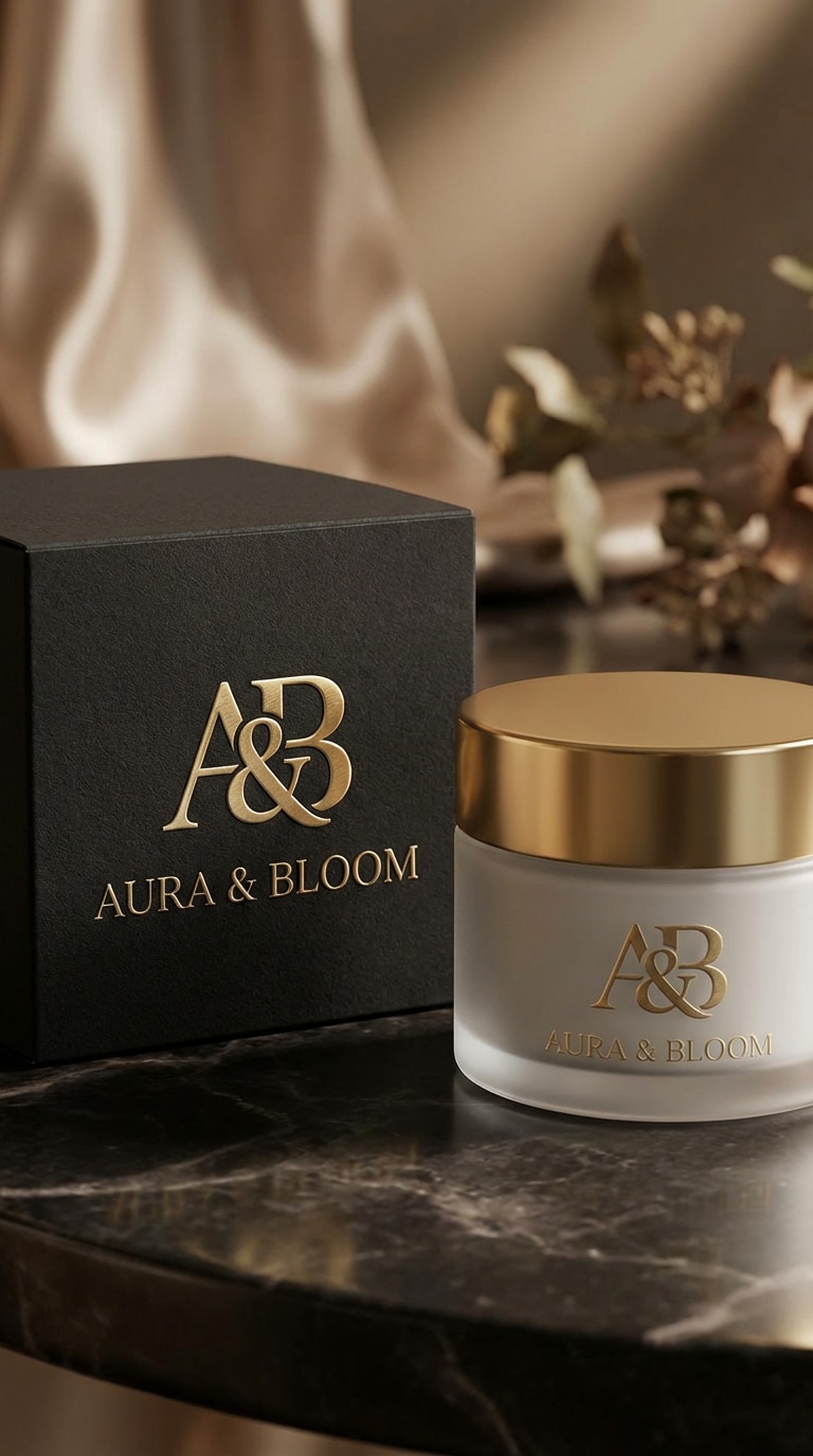 free ai logo generator example luxury beauty logo