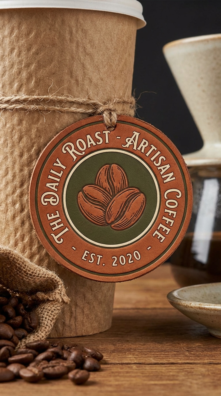 free ai logo generator example coffee shop logo