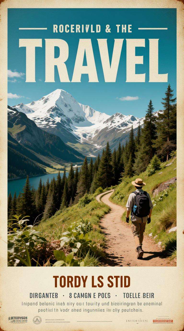 free ai poster generator example travel poster