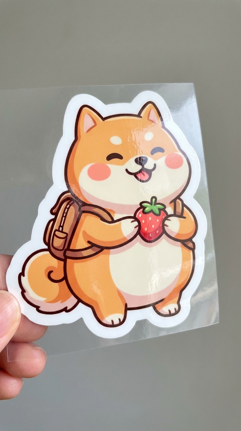 free ai sticker generator example kawaii die cut sticker