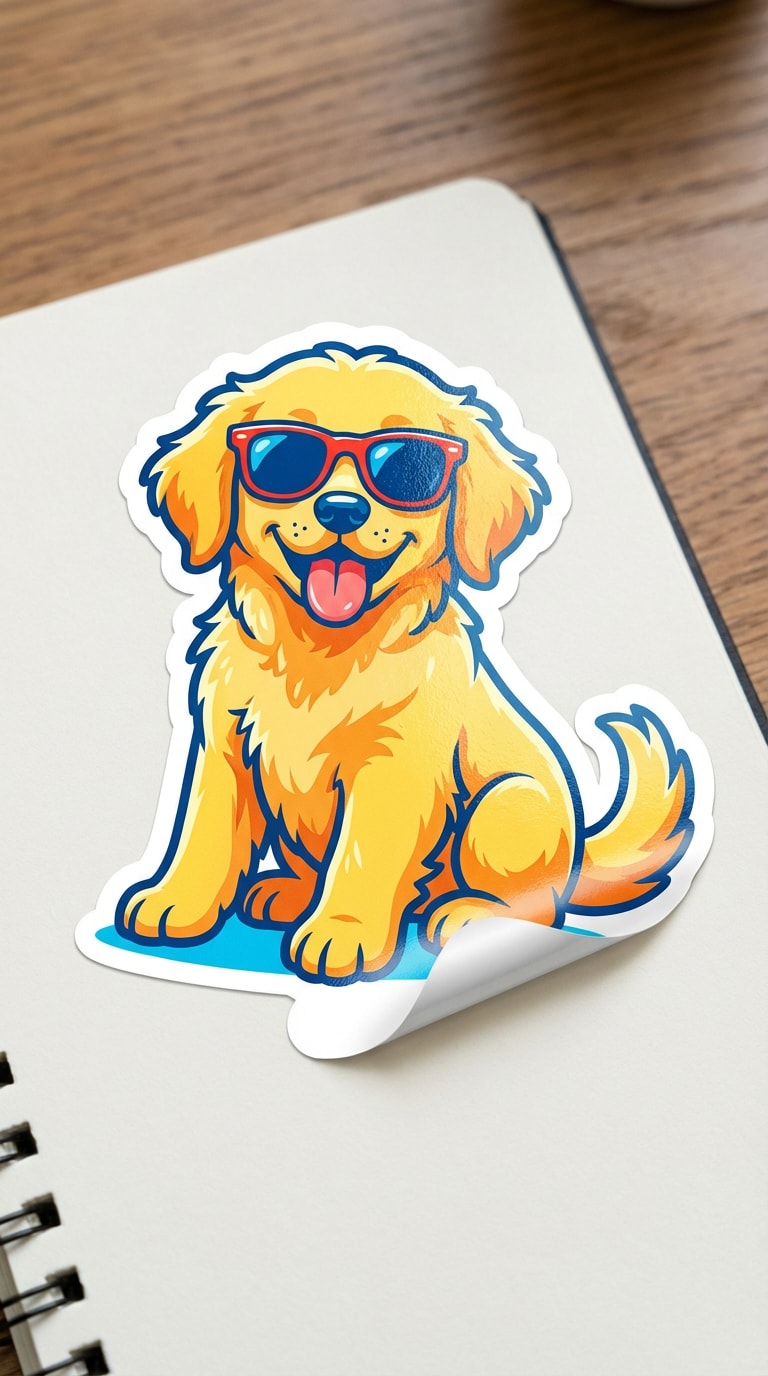 free ai sticker generator example pet sticker