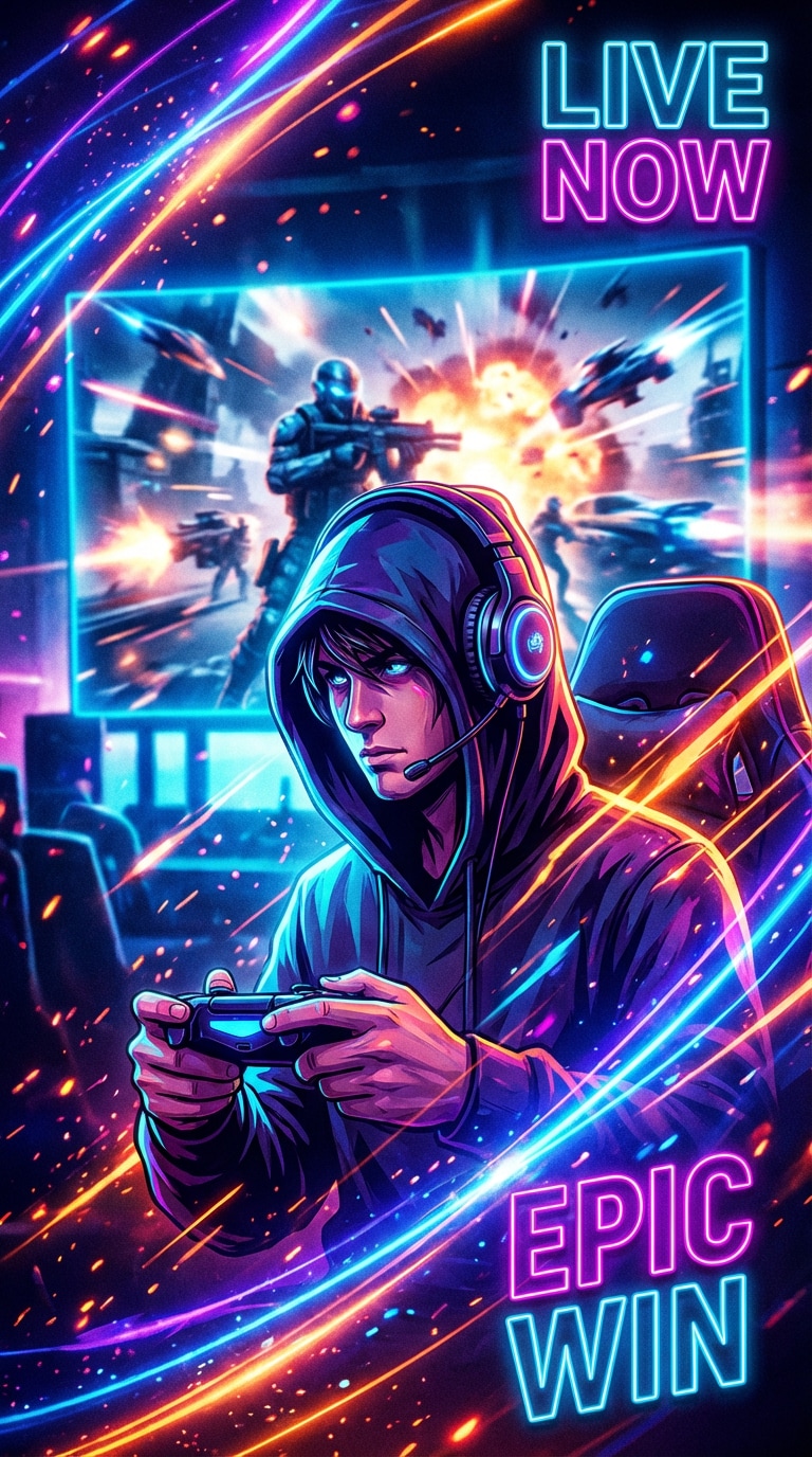 free ai thumbnail generator example gaming thumbnail