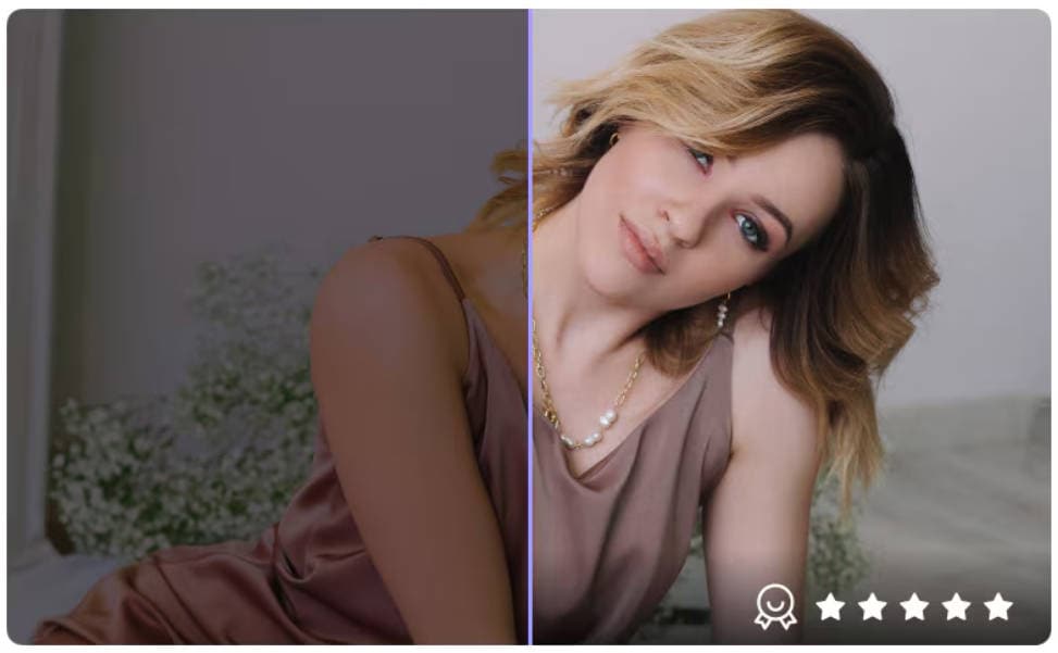 Free online AI photo enhancer preview