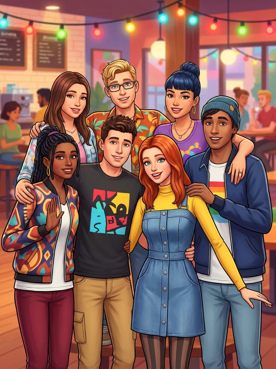 Friend Group Sim Makeover