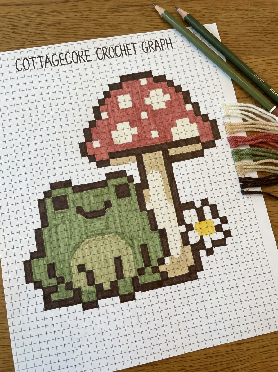 Frog Cottagecore Grid