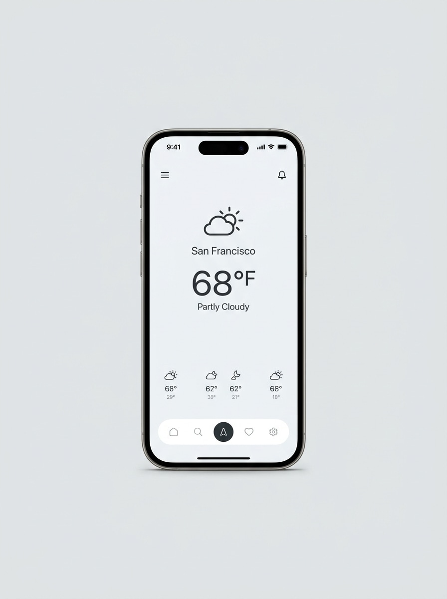Front View Clean iPhone