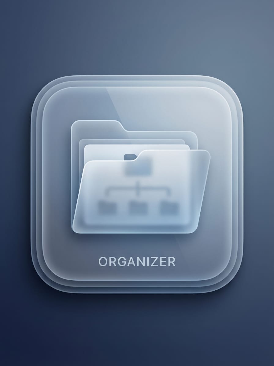 Frosted Glass Utility Icon