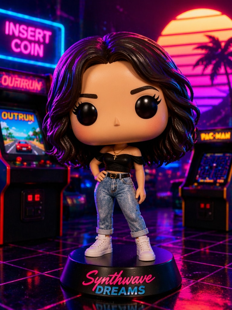Retro 80s Funko Pop Funko Pop Generator prompt