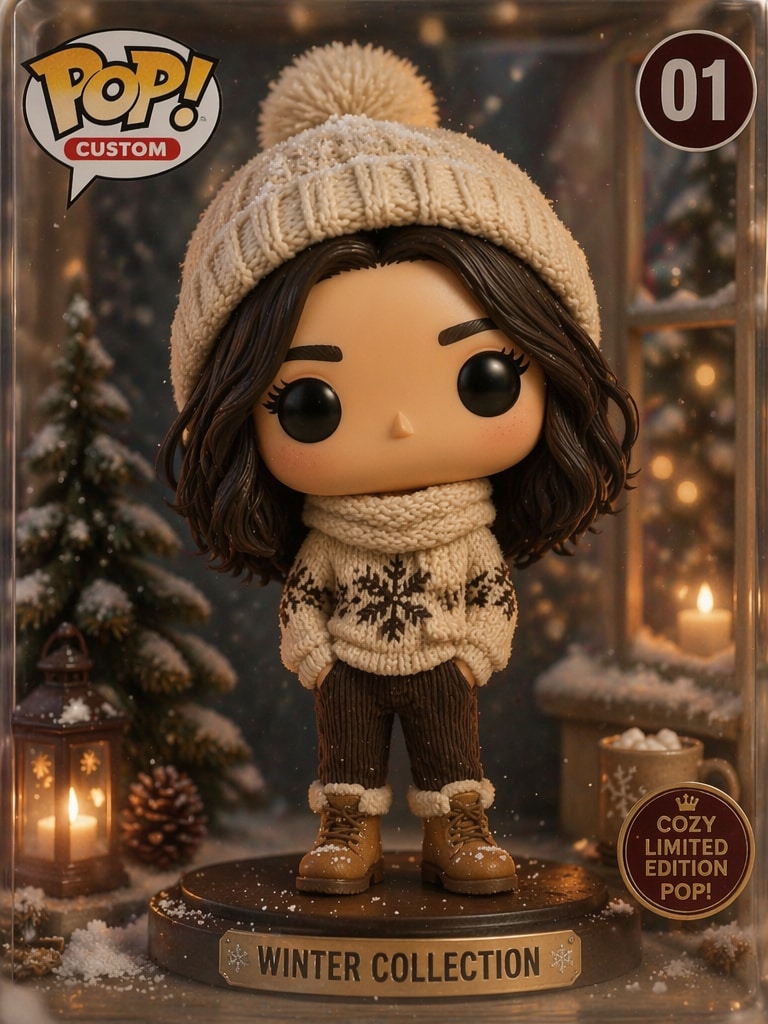 Cozy Winter Funko Pop Funko Pop Generator prompt