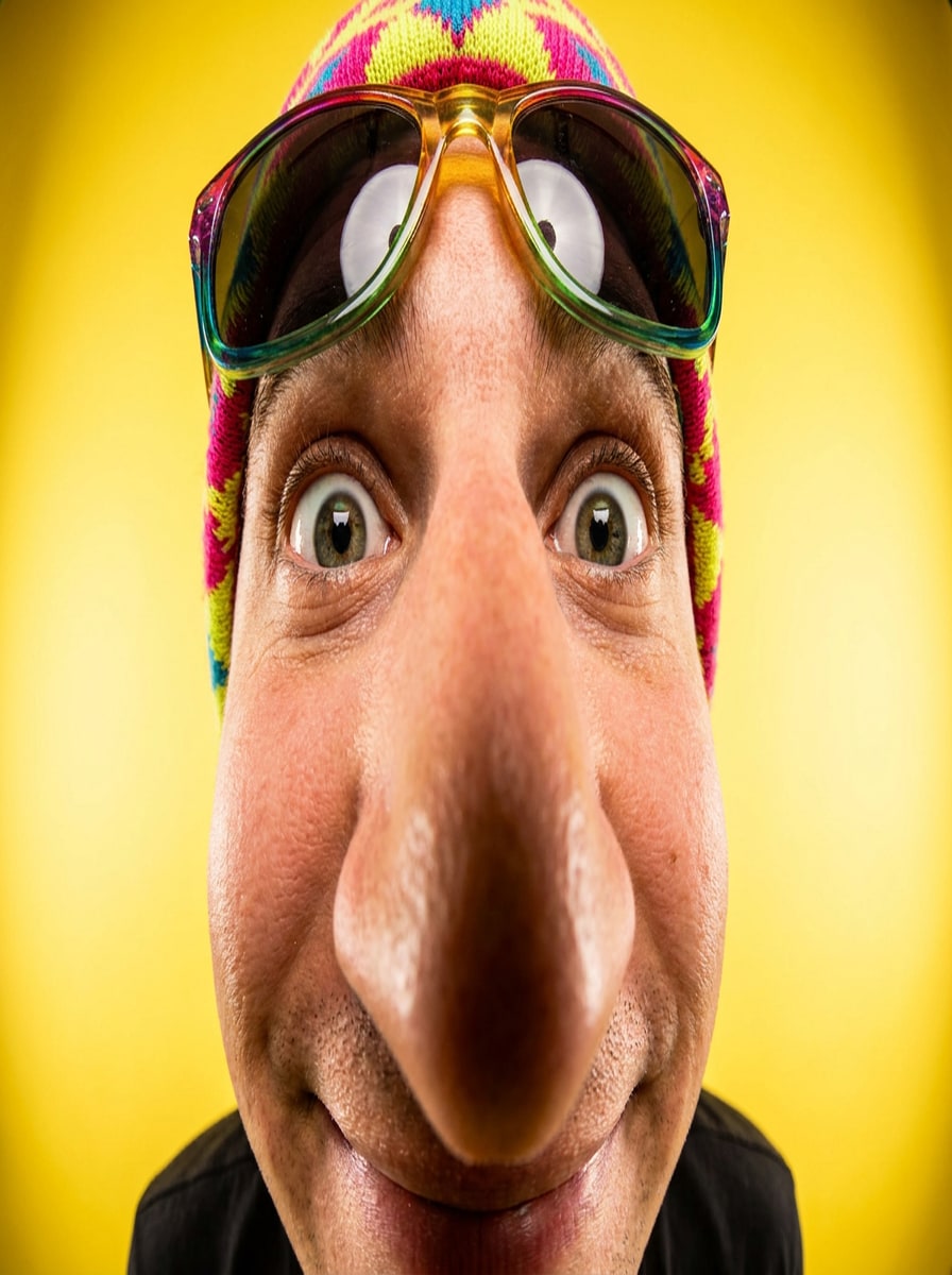 Funny Extreme Fisheye Face