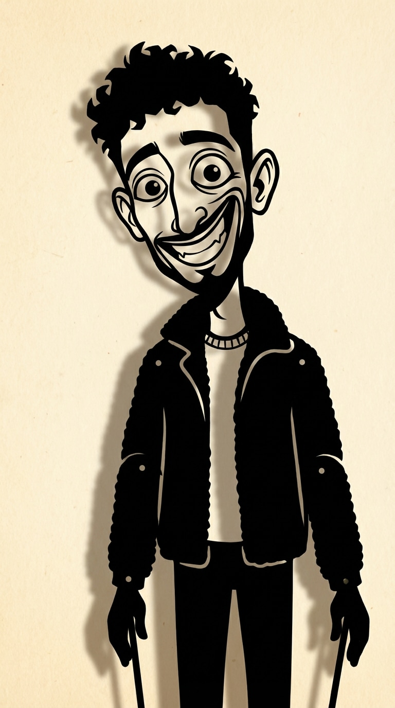 Shadow Puppet Cartoon Style
