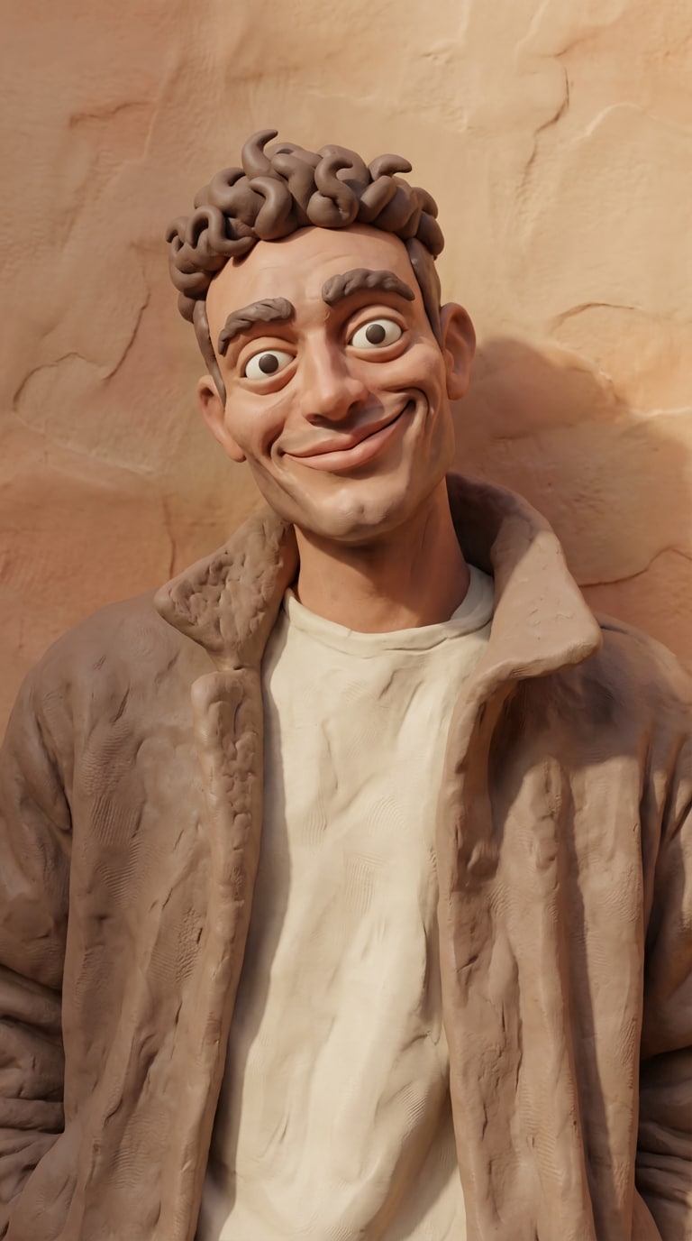 Claymation Funny Face Style