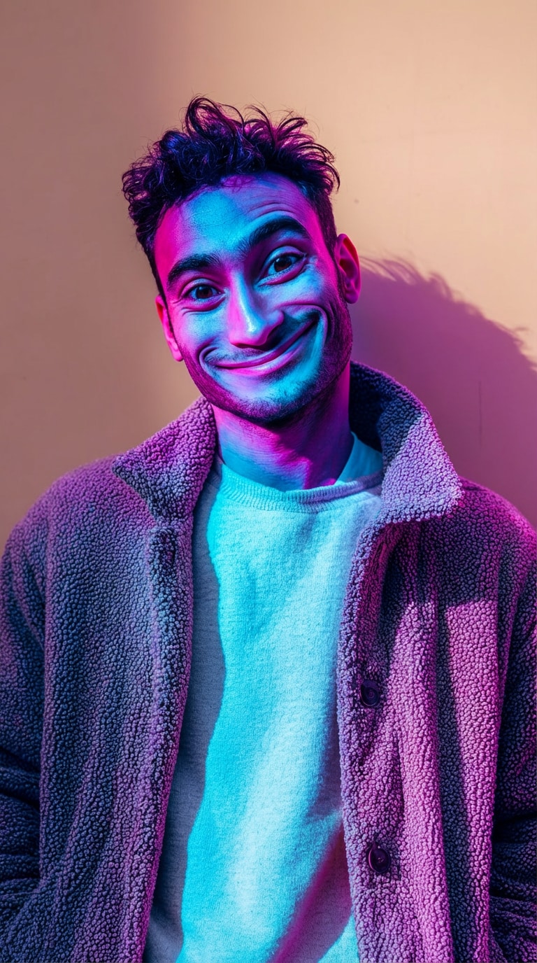 AI Neon Filter Style