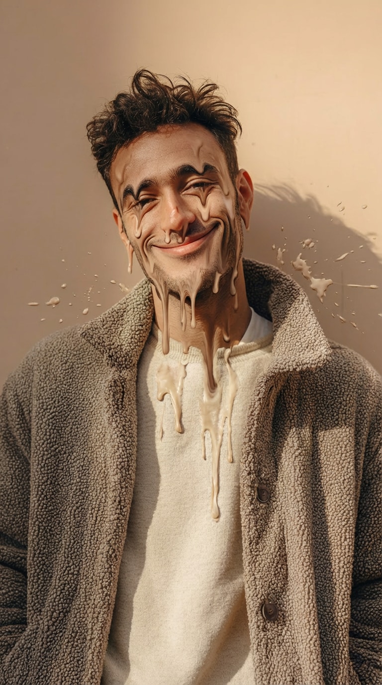Melting Surreal Face Style