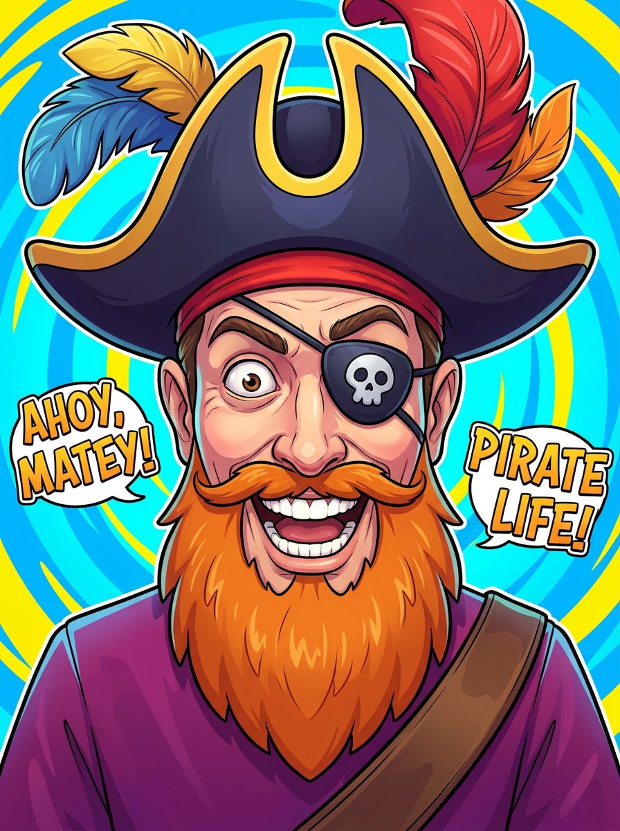 Funny Pirate Face Filter