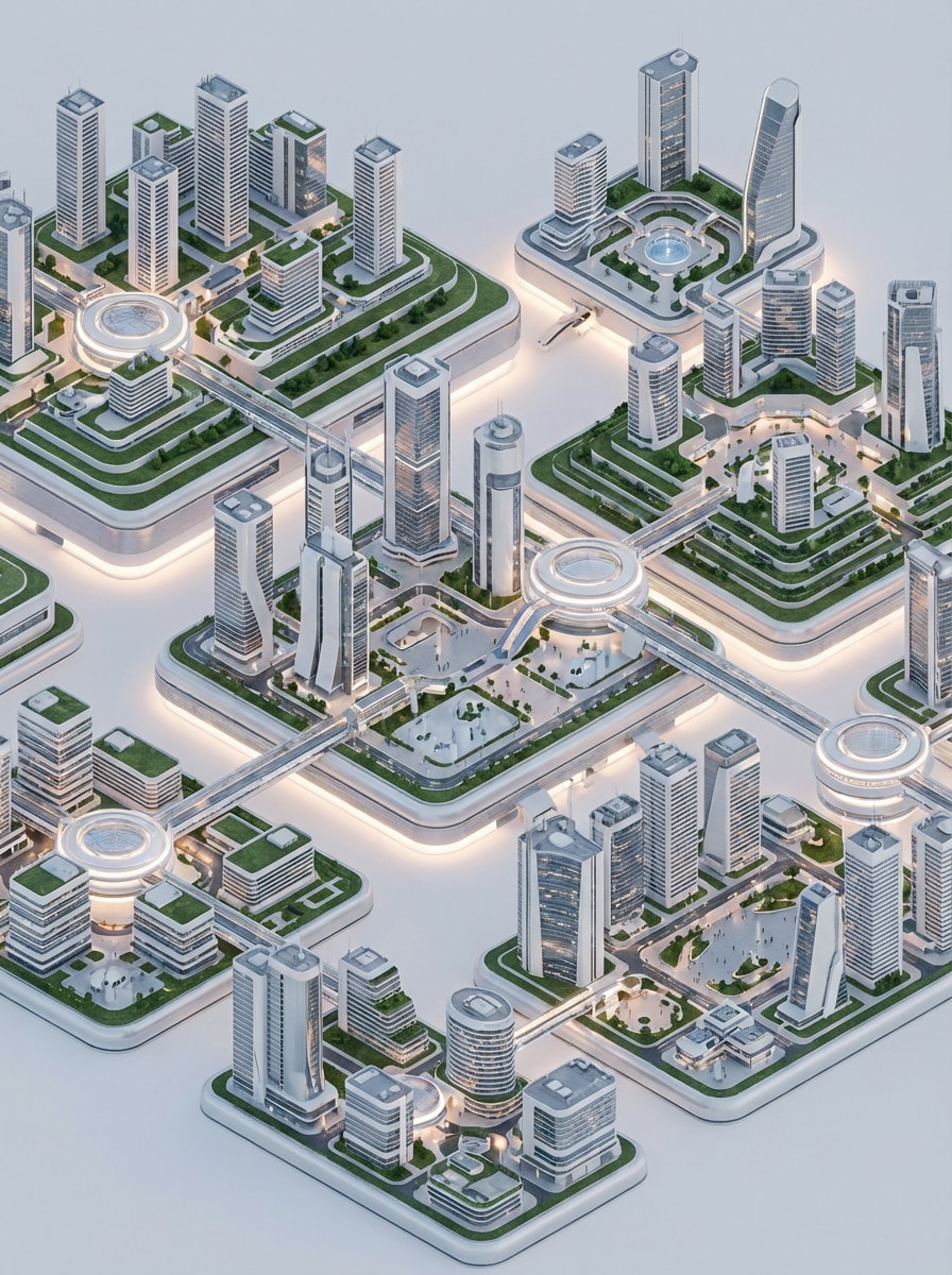 Futuristic Arcology Plan