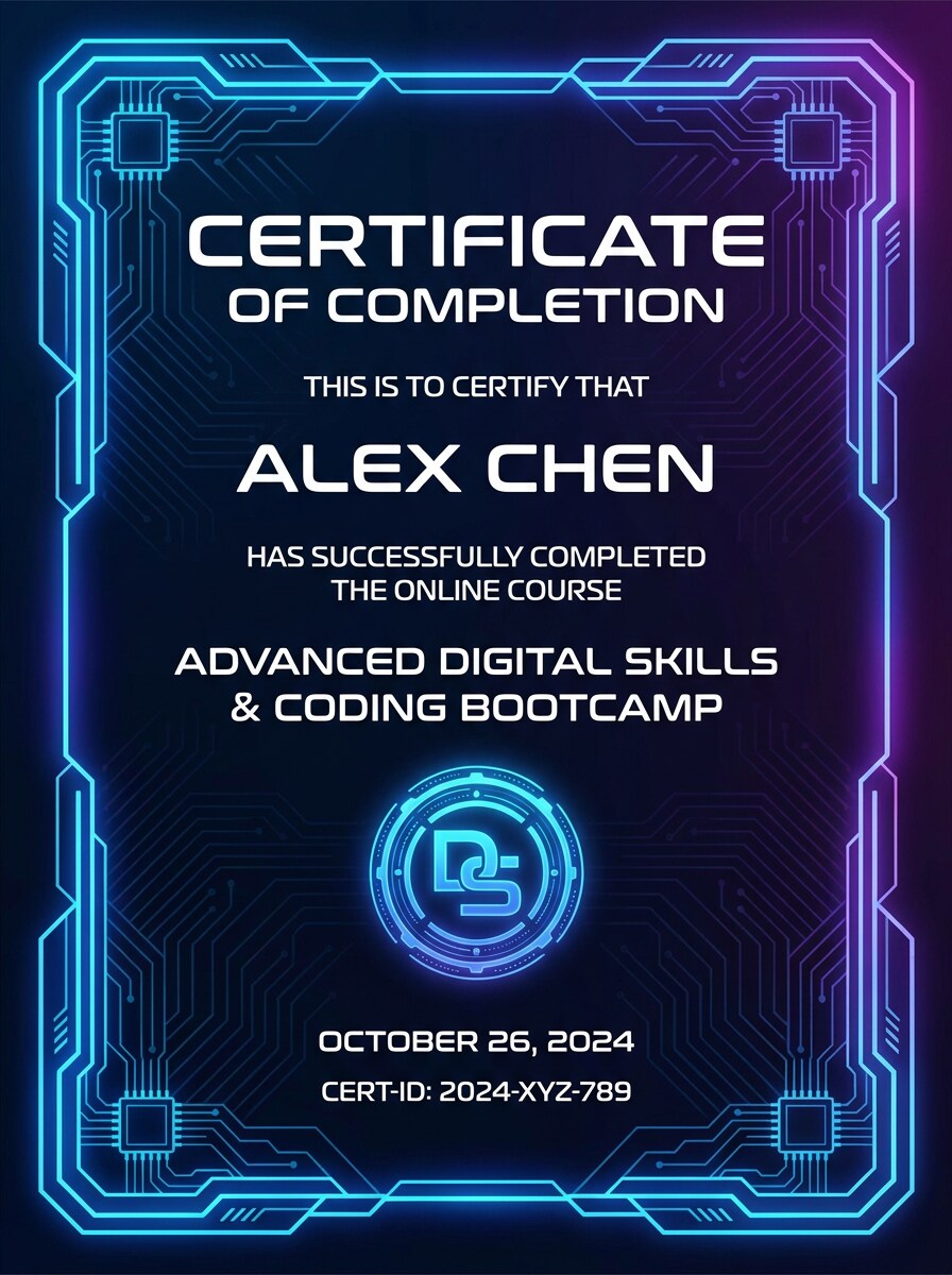 Futuristic Digital Achievement