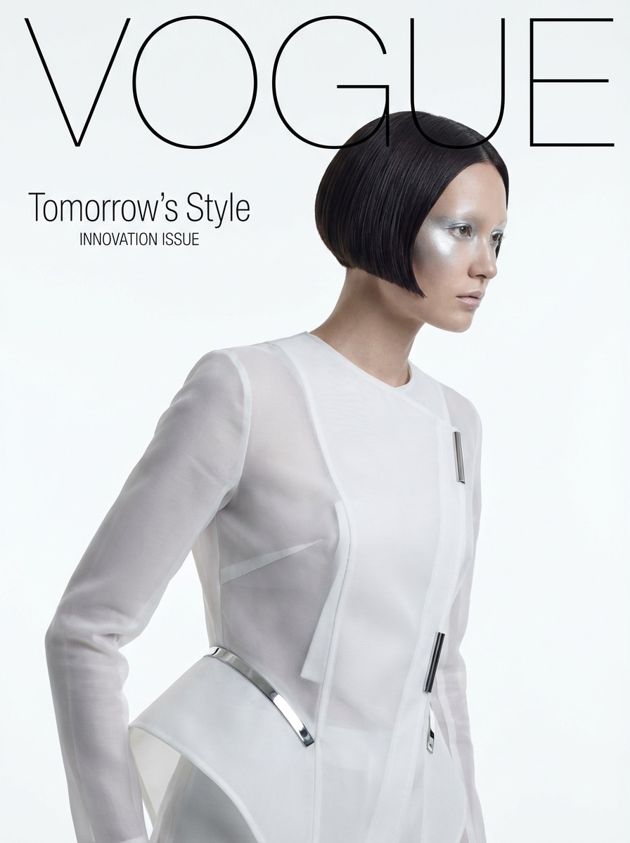 Futuristic Minimalism Vogue Cover